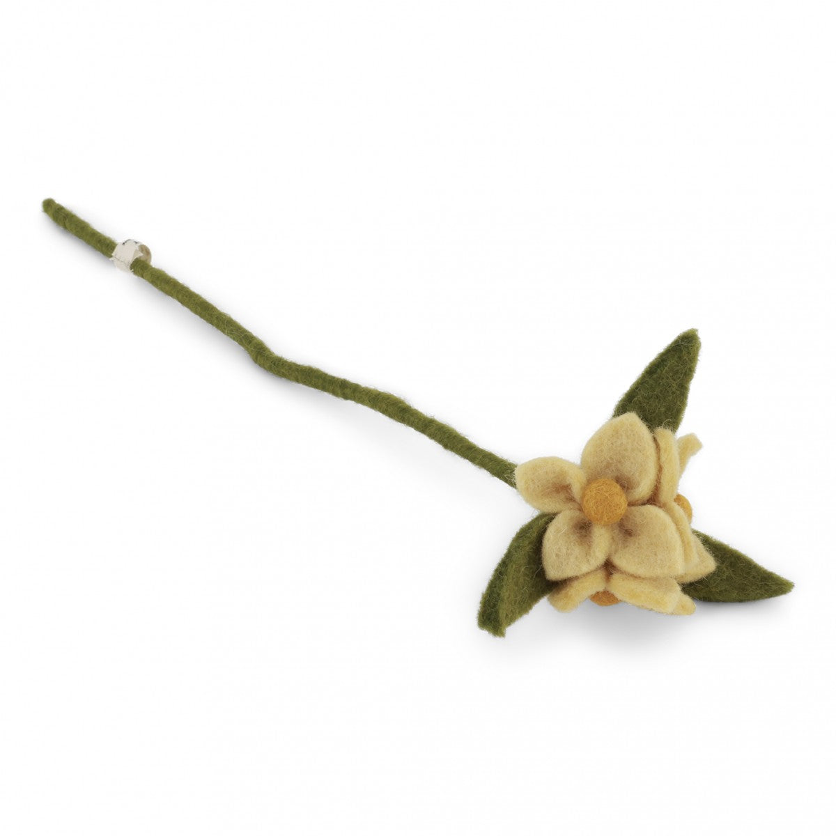 Felted flowers on a stem