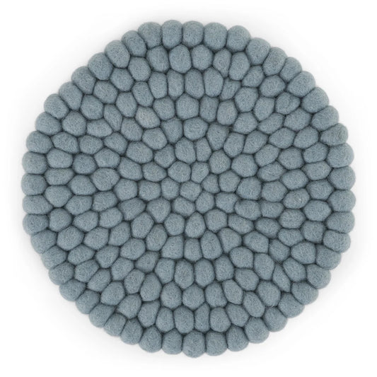 Felted coaster - Light blue