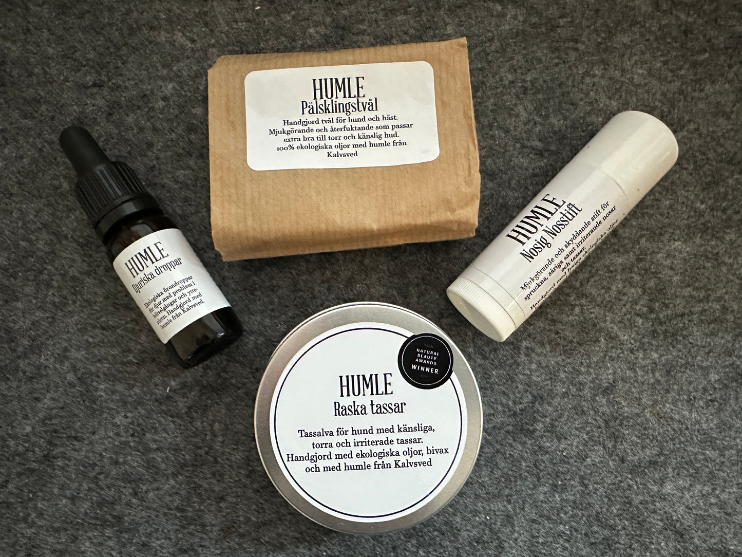 Hop fur ring package