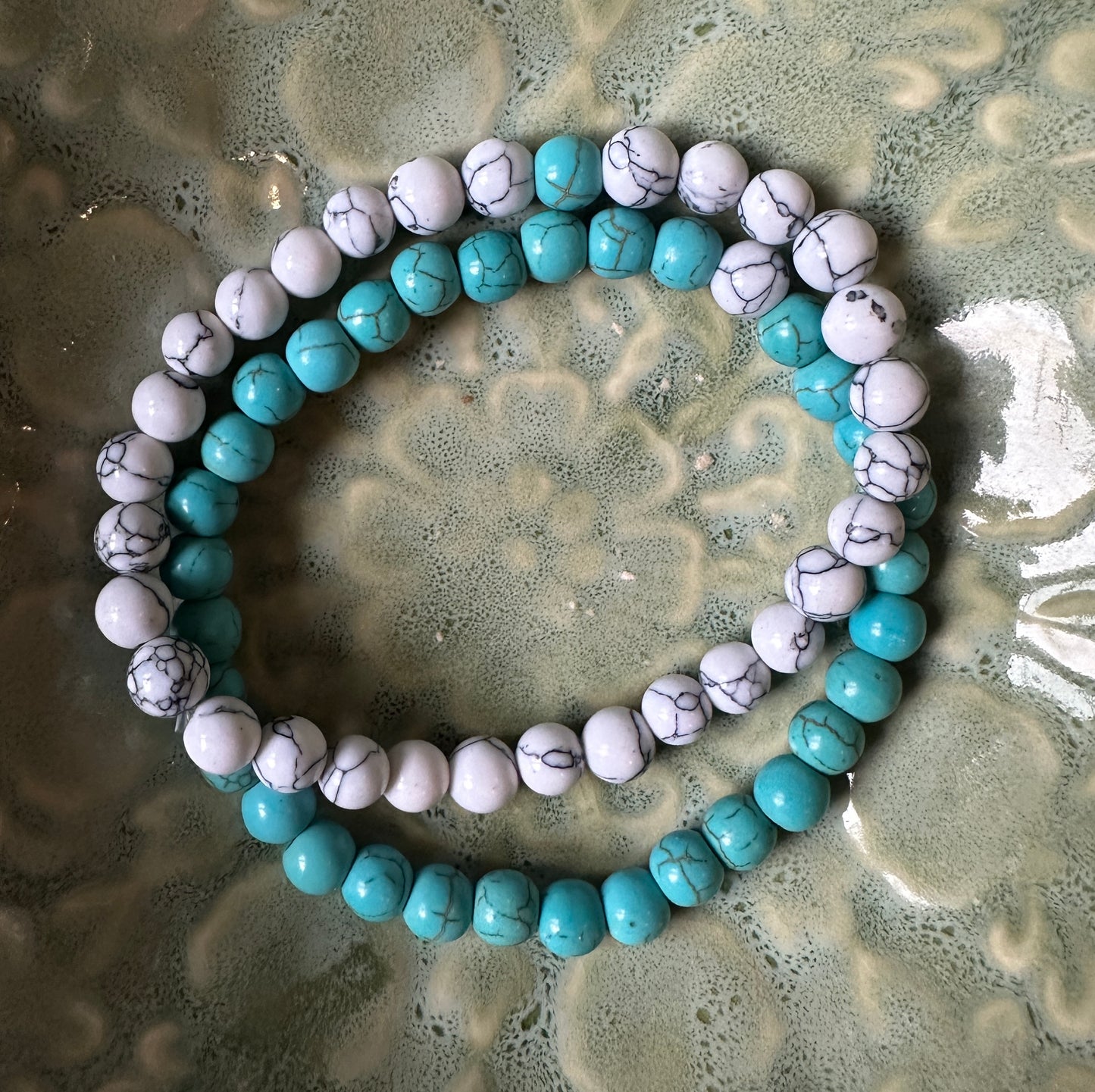 Marmorarmband ljus
