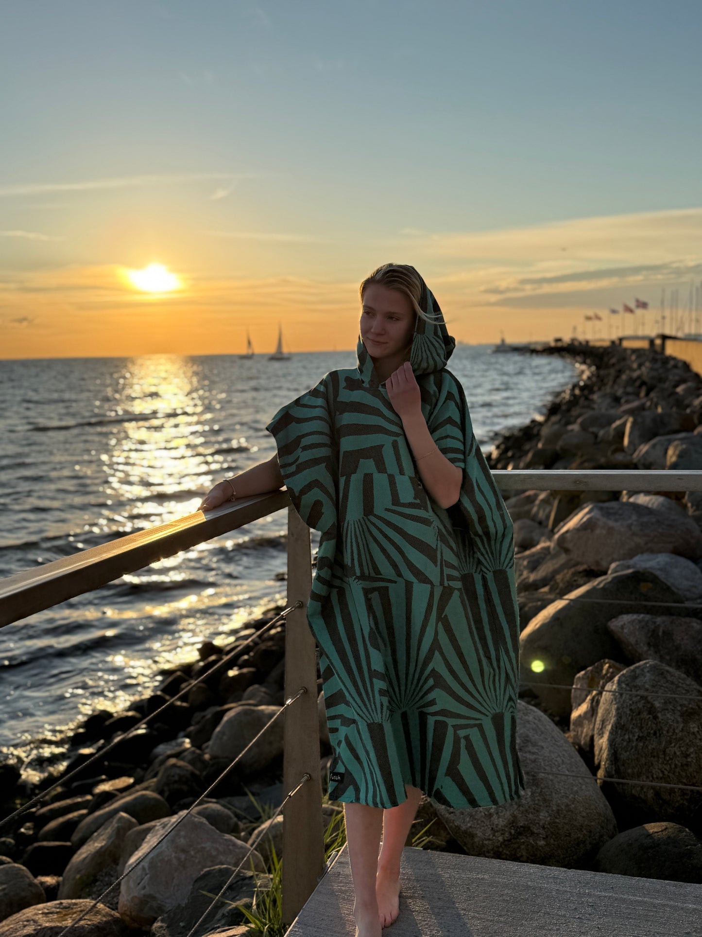 Bath Poncho Taiga - Green
