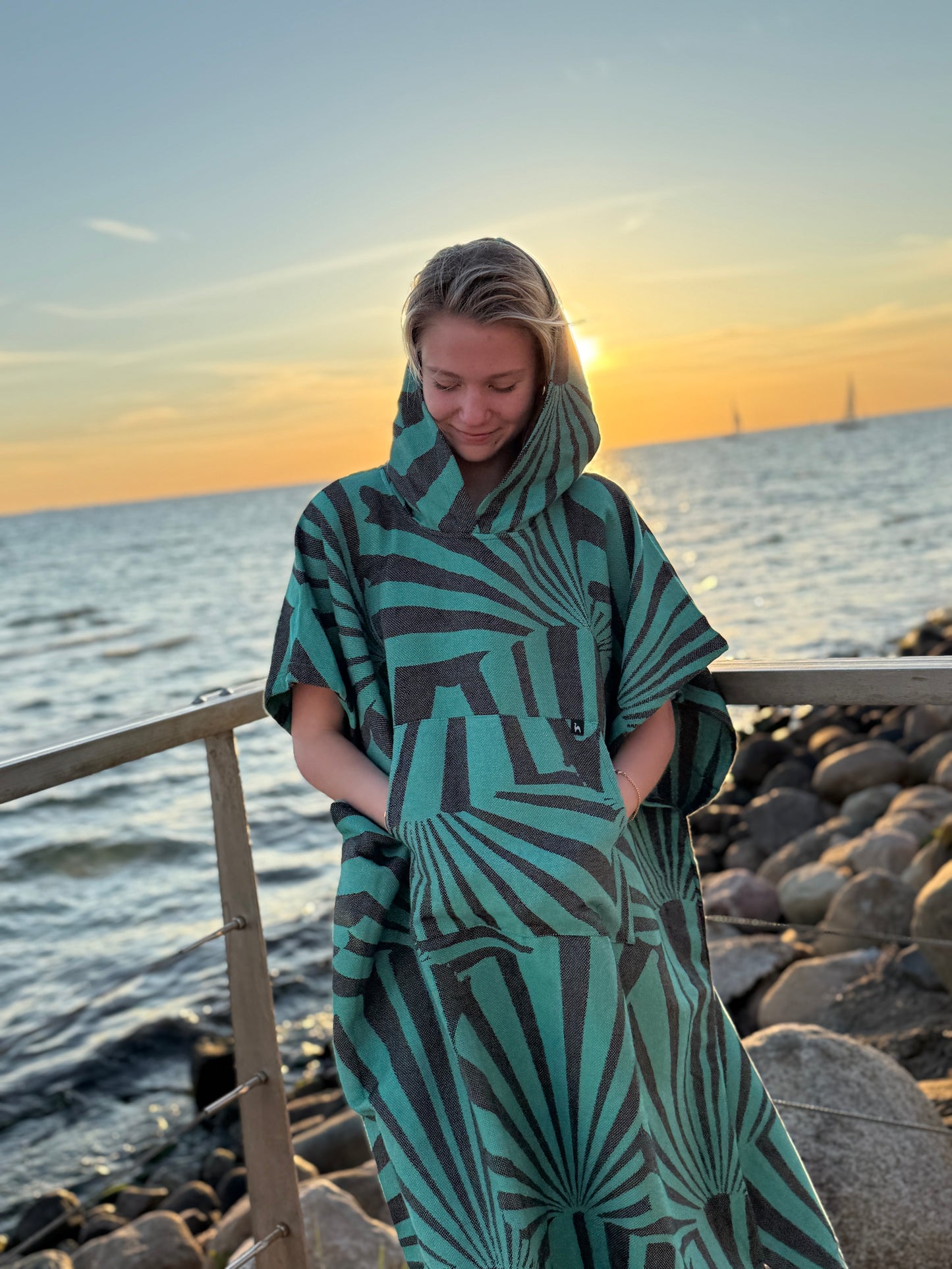 Bath Poncho Taiga - Green
