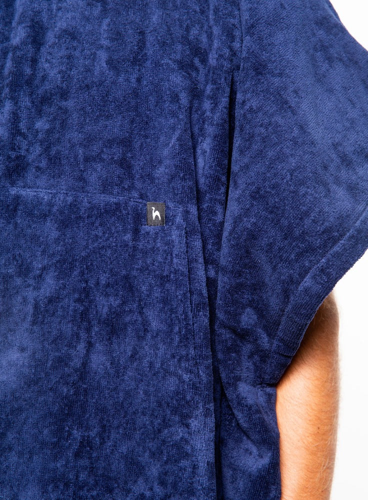 Bath Poncho Terry Blue