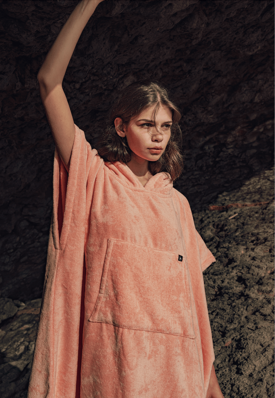 Badponcho Terry Rosa