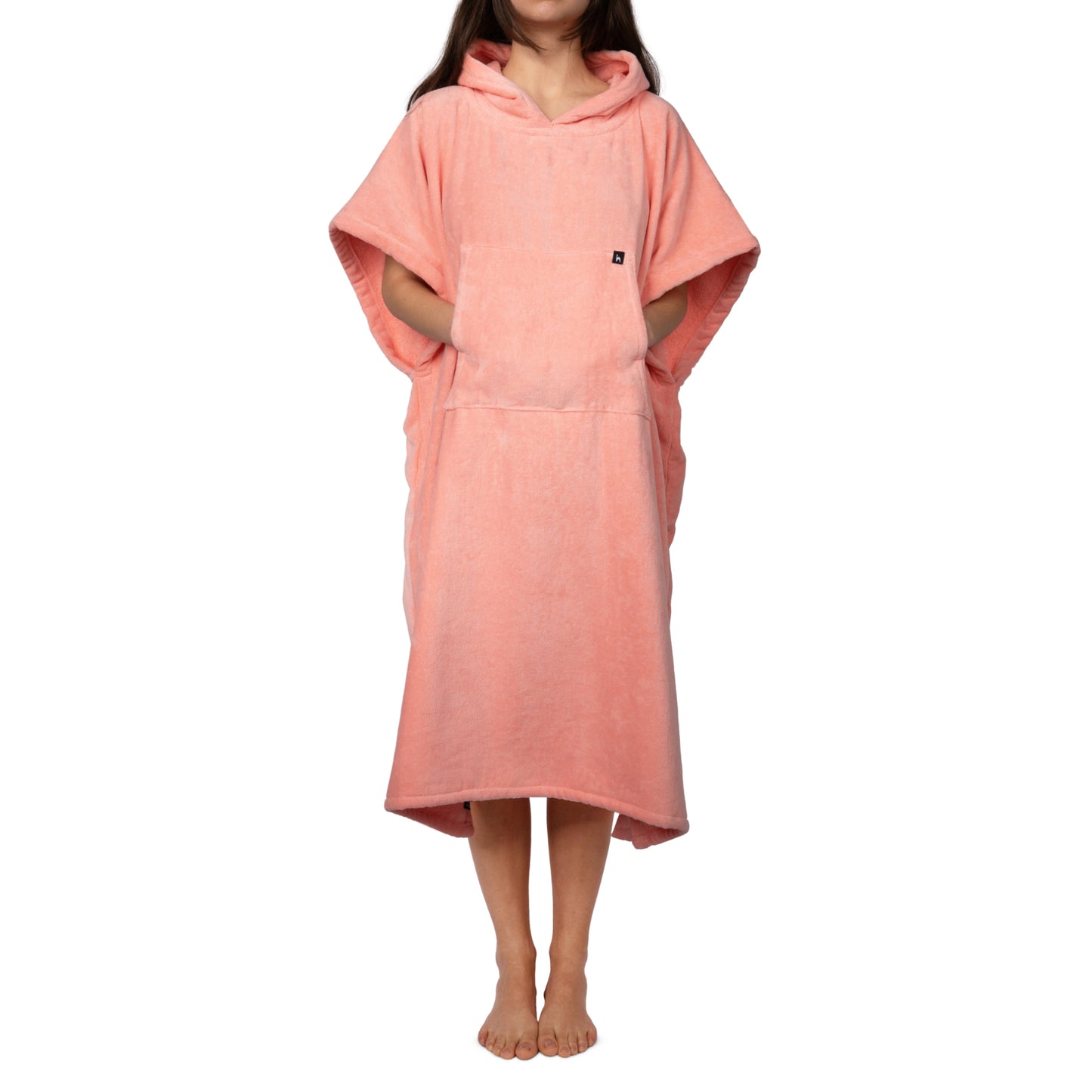 Bath Poncho Terry Pink