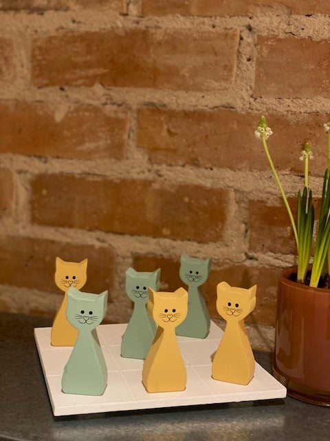 Tre i rad Brädspel Katter gå bort present