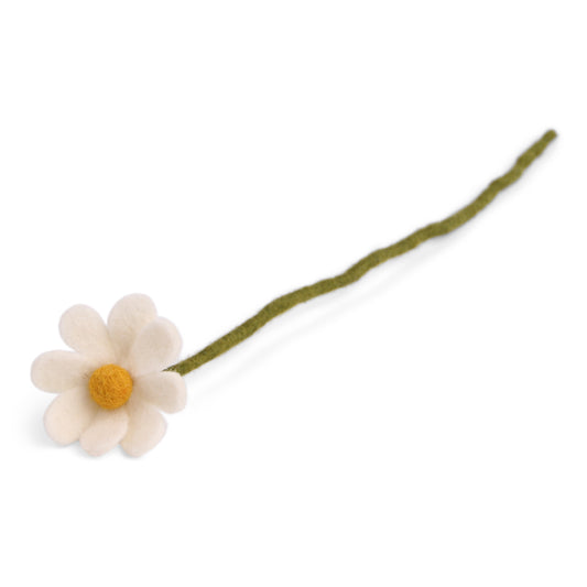Felted anemone with stem (flower 8 cm)