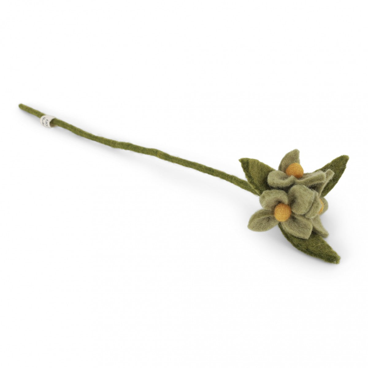 Felted flowers on a stem