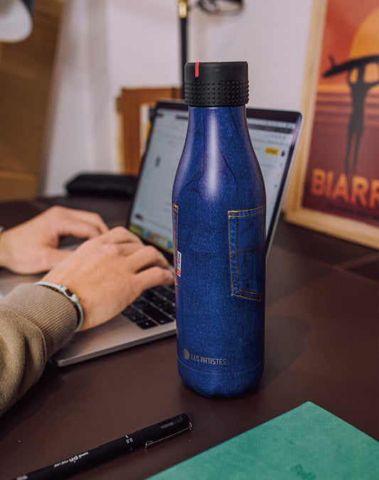Thermos bottle Blue jeans - Les Artistes Paris