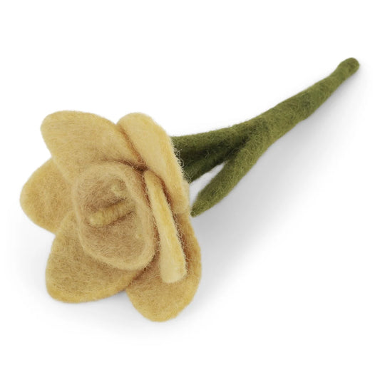 Felted daffodil
