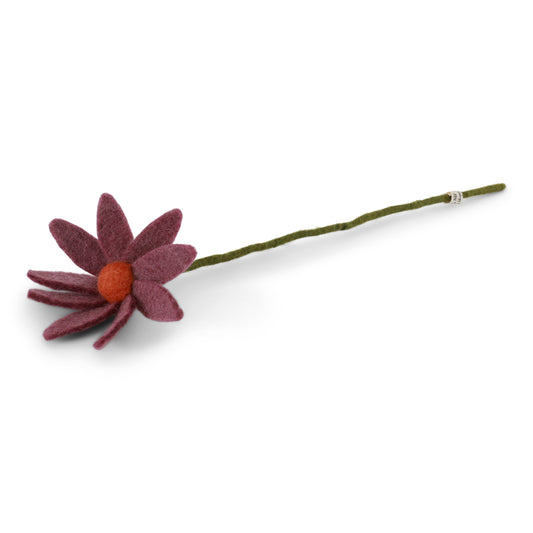 Felted light purple rose cut