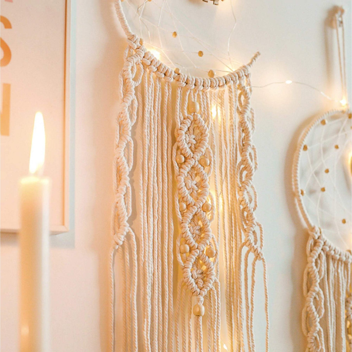 Macramé dreamcatcher