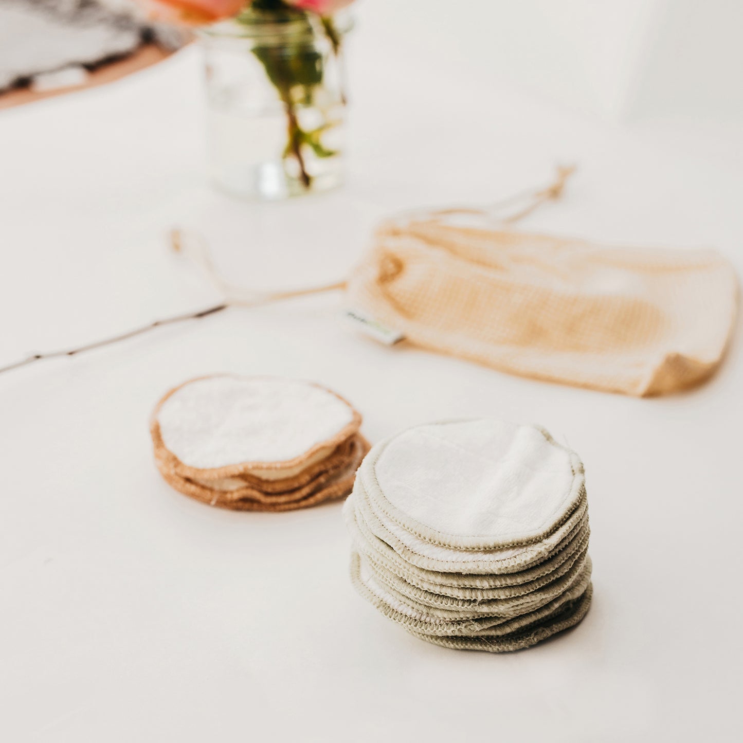 Makeup remover pads in box