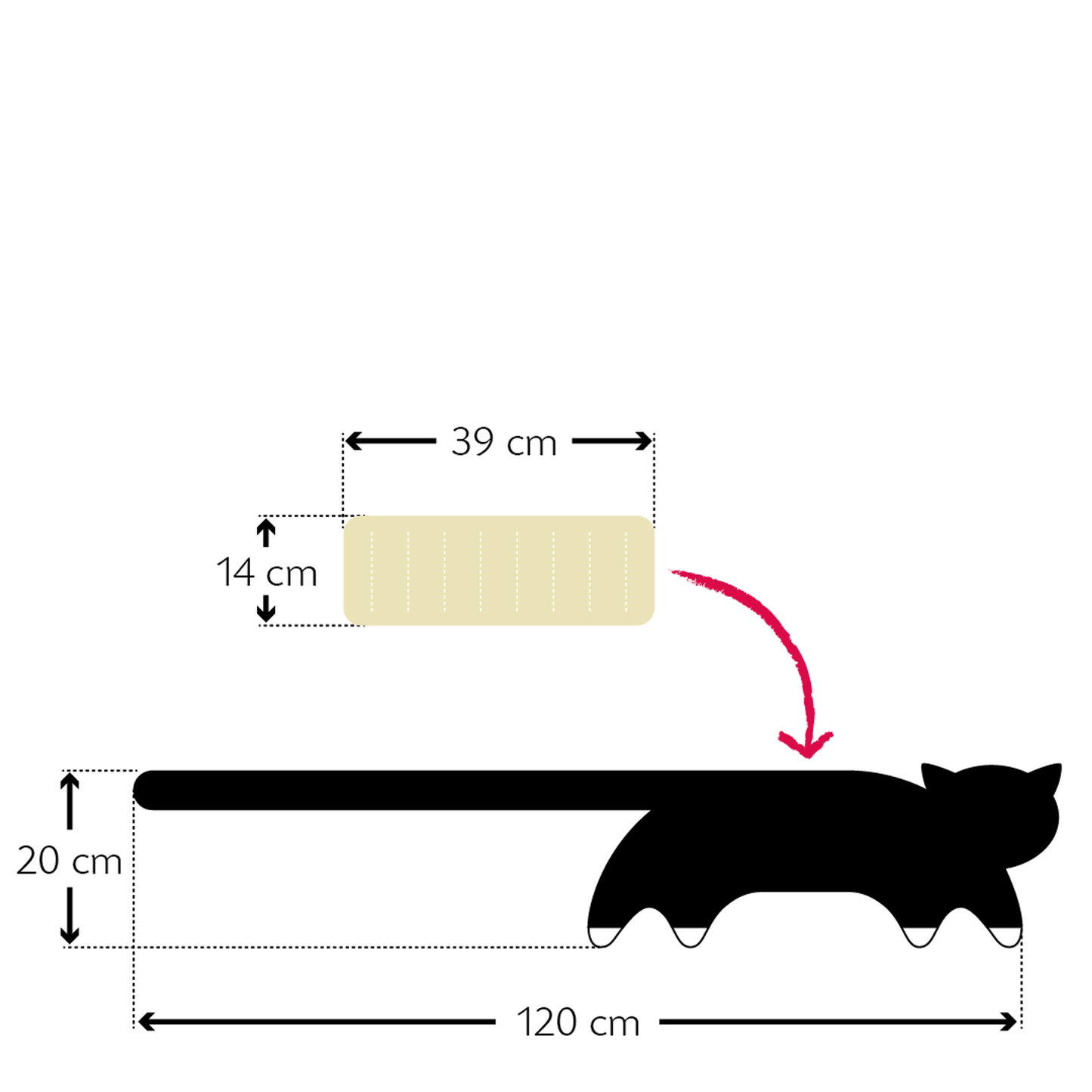 Värmekudde - Coco the cat