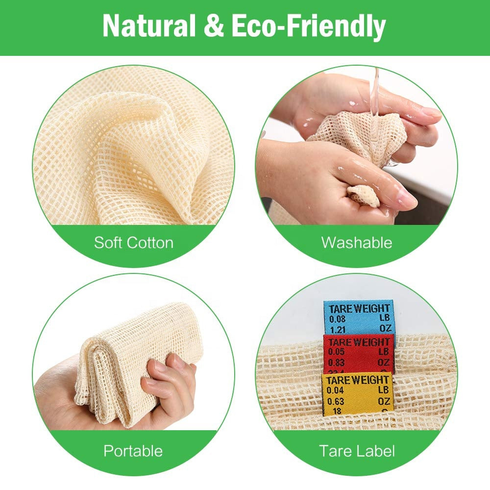 Mesh bags - set of 3