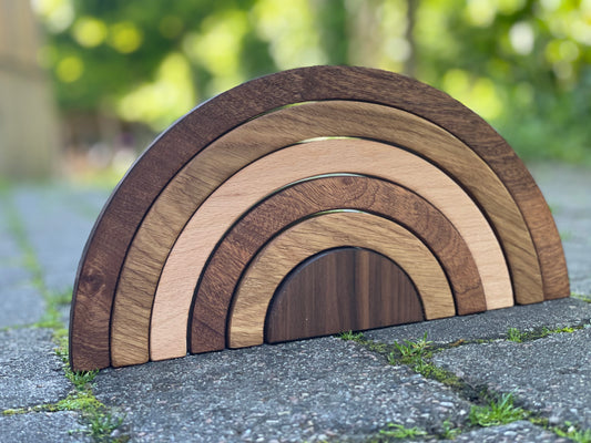 Wooden rainbow