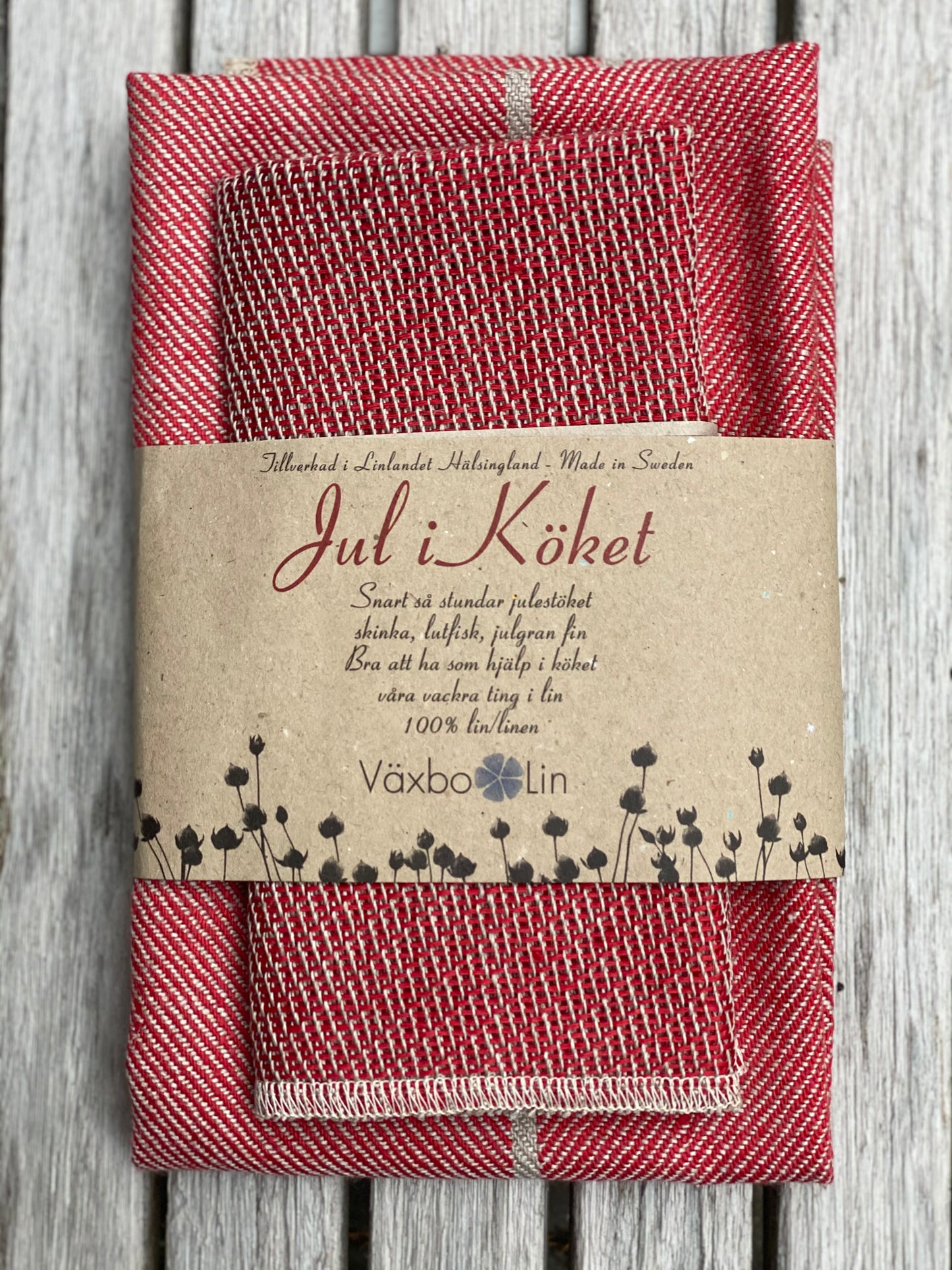 Jul i köket - presentset med handduk och disktrasa