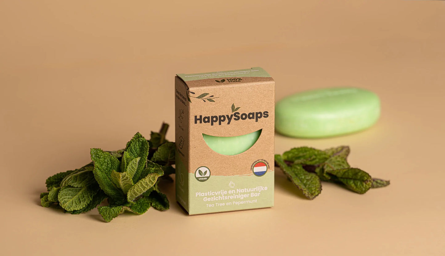 Ansiktsrengöringsbar - Tea Tree och Pepparmynta