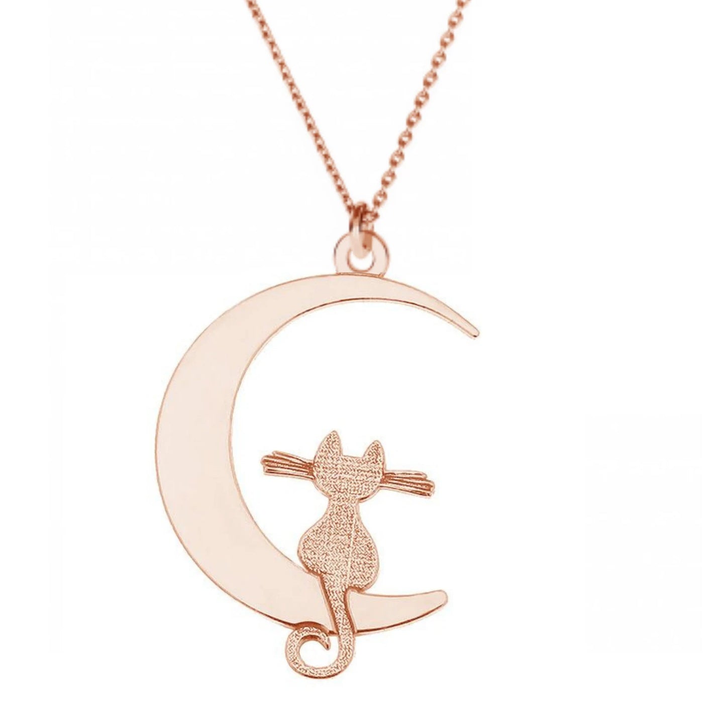 Necklace Cat on the Moon