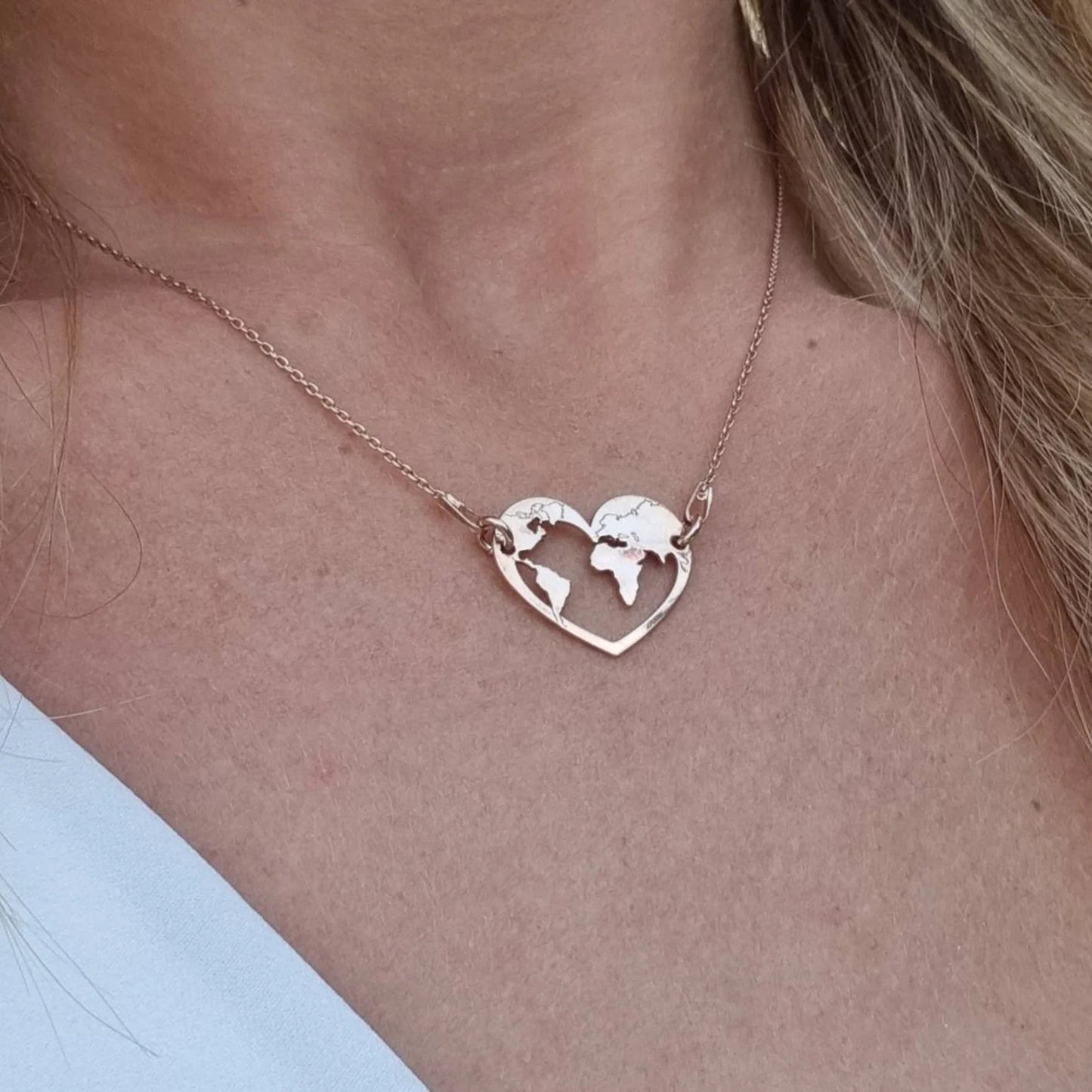 Necklace World Heart