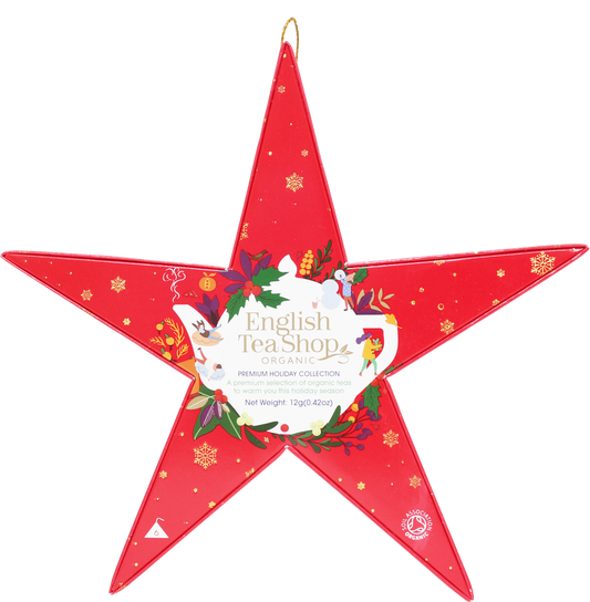 Red Poinsettia with tea