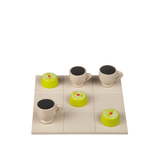 Tre-i-rad - Kaffe och Prinsesstårta