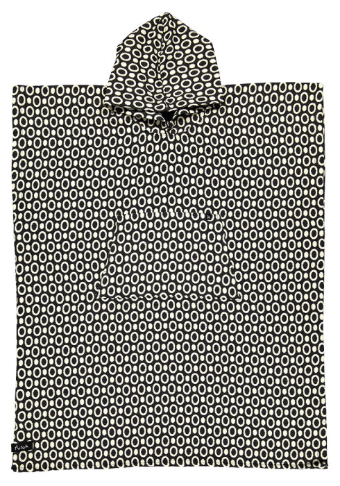 Futah Badponcho Pulse svart poncho strand