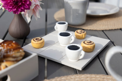 Tre-i-rad "Fika" gå bort present sommar brädspel