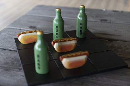 Tre-i-rad "Korv med bröd och Pilsner" gå bort present