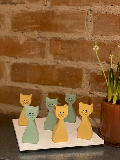 Tre i rad Brädspel Katter gå bort present