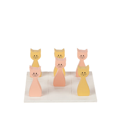 Tre i rad Brädspel Katter present spel