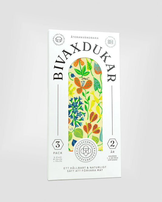 Bivaxdukar 3-pack - Herbarium av Stig Lindberg