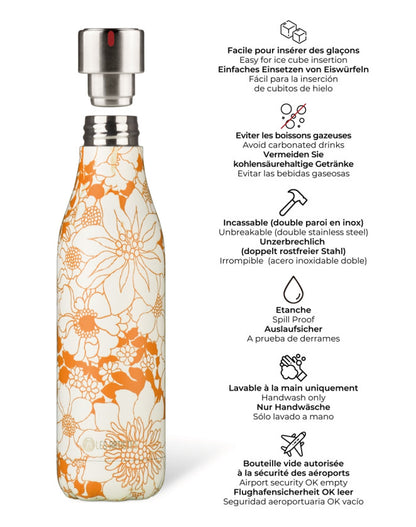 Termosflaska Orange flower - Les Artistes Paris