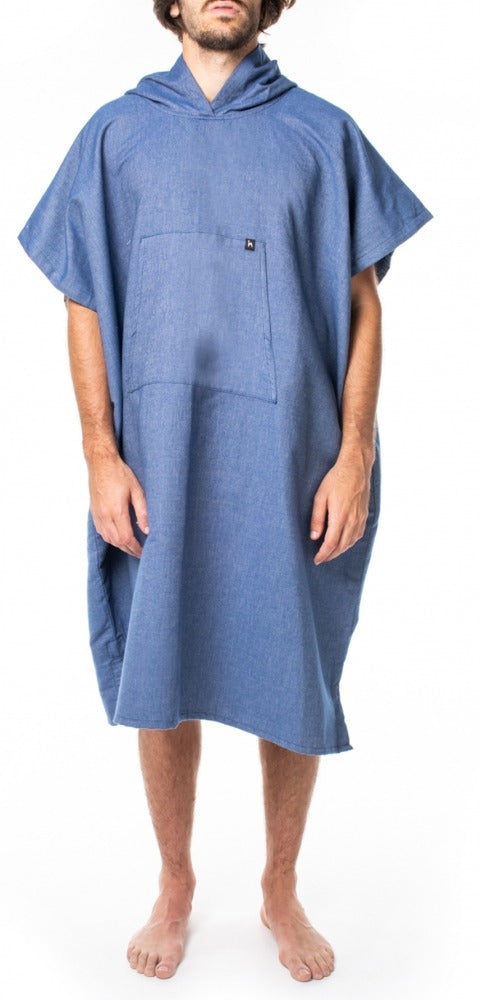Futah Badponcho Ericeira (enfärgad) Blå