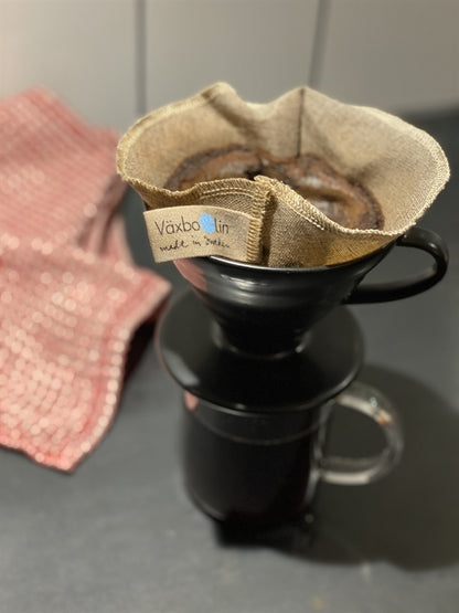 Kaffefilter i lintyg